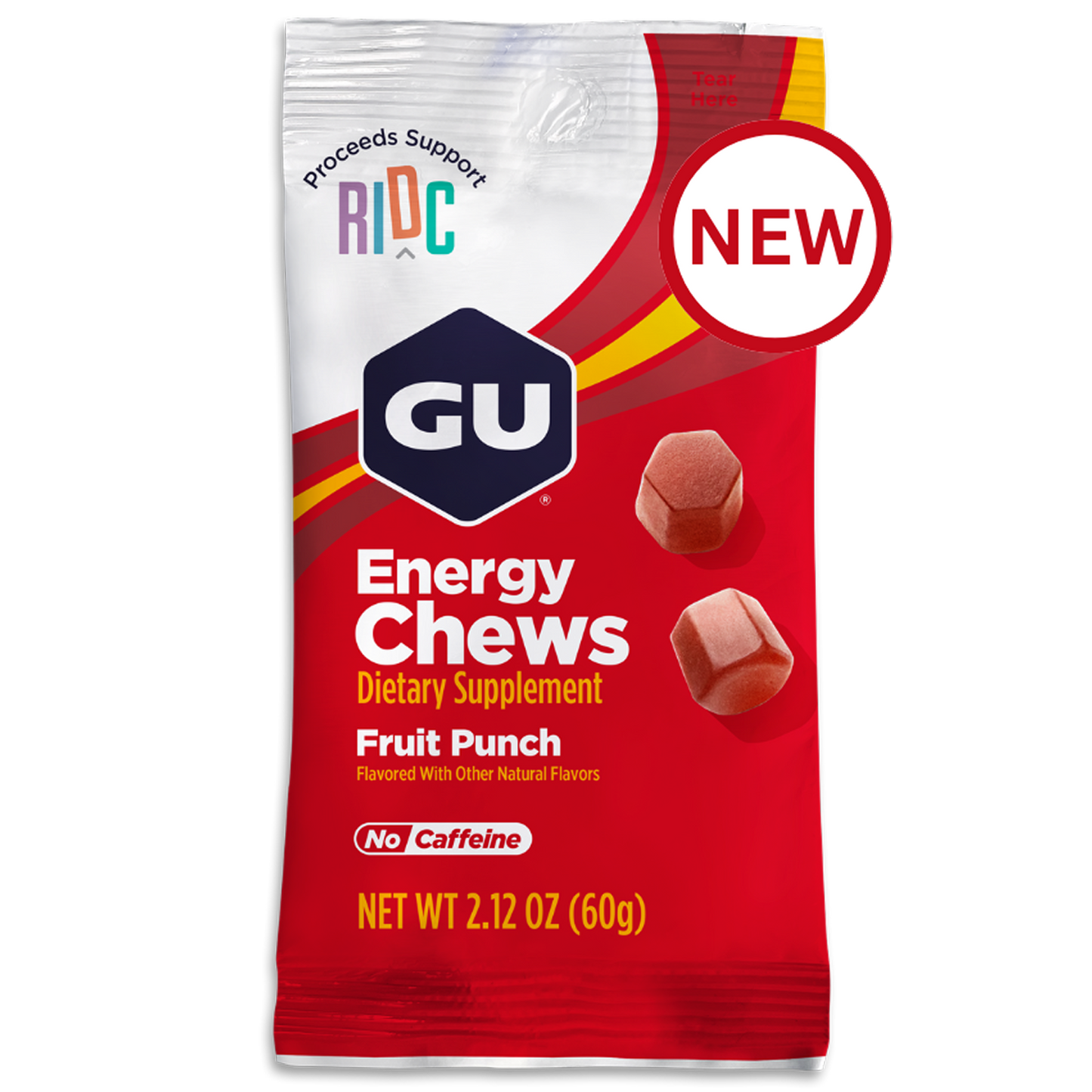 GU Energy Chews Fruit Punch 12 x 60 g