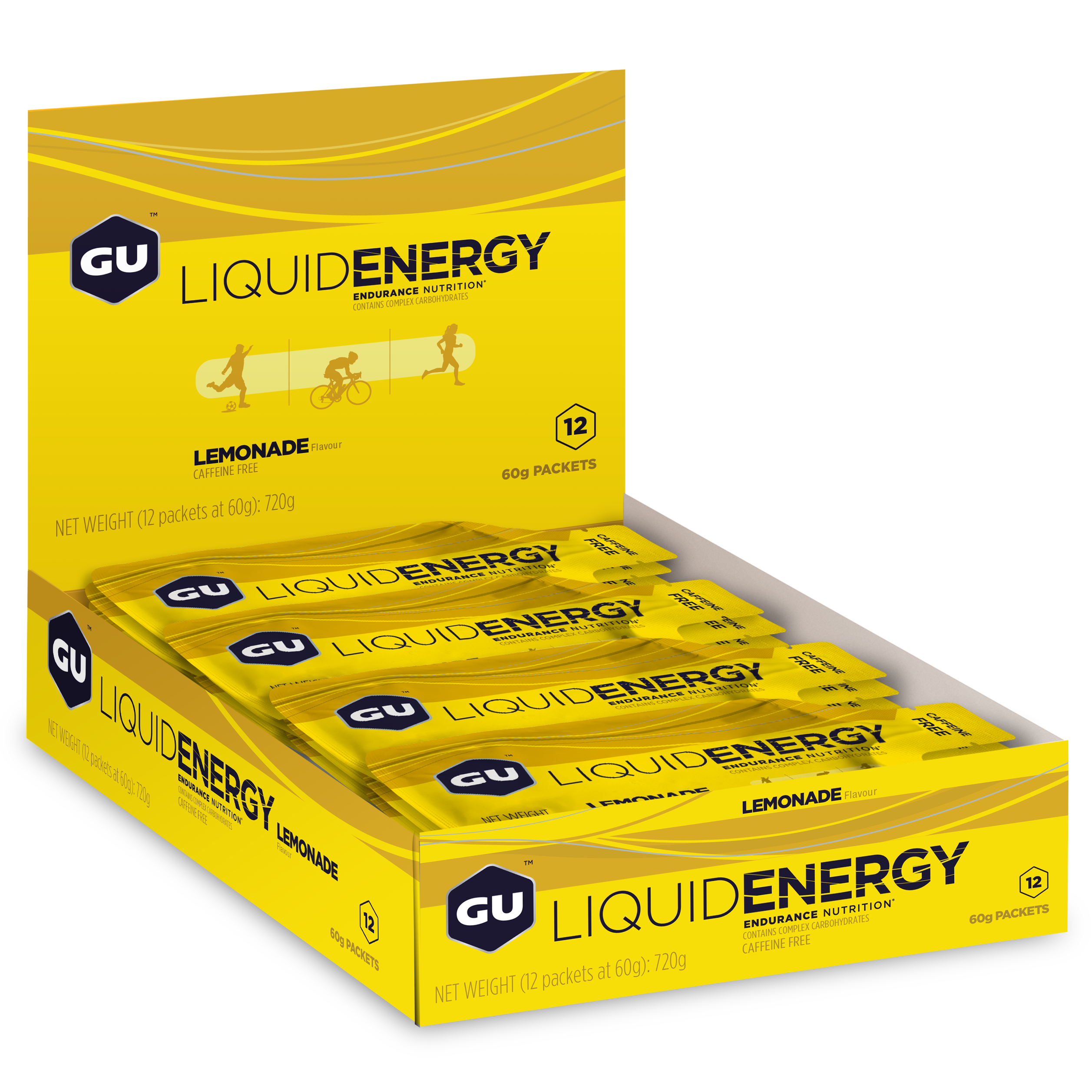 GU Energy Energigel Liquid Lemonade Isogel (12 x 60g) DATOVARE