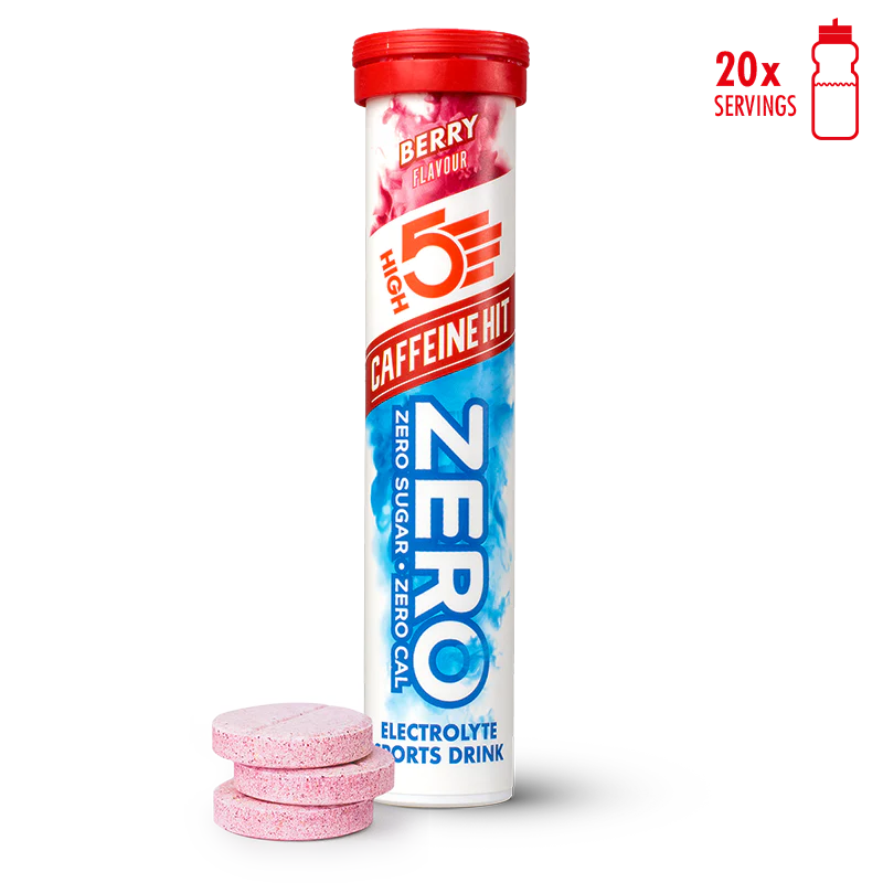 High5 Elektrolyttabs ZERO Berry Caff (8x20 tabs) Datovare