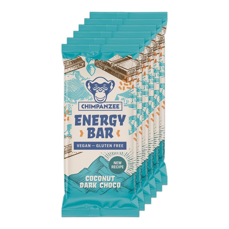 Chimpanzee Energibar Coconut & Dark Chocolate 55 g (15 stk.)