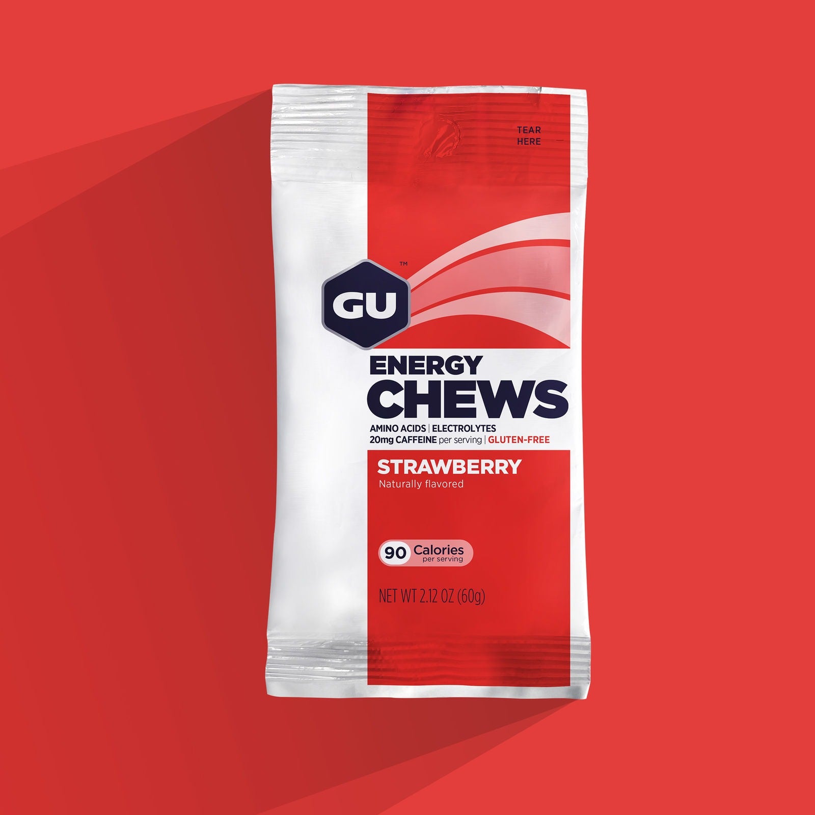GU Energy Chews Jordbær 60g