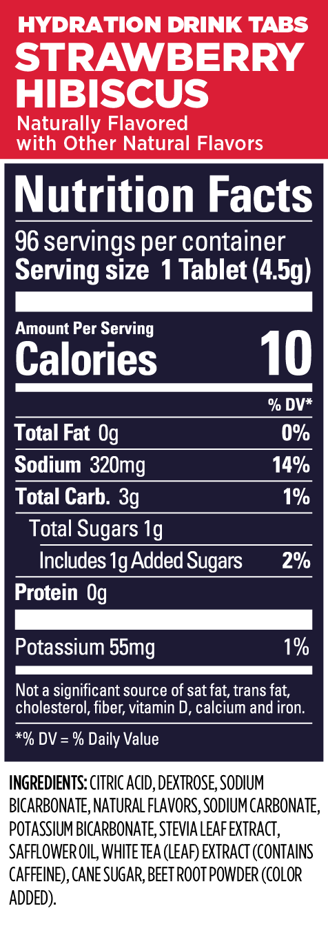GU Energy Elektrolyttabs Strawberry Hibiscus 56g