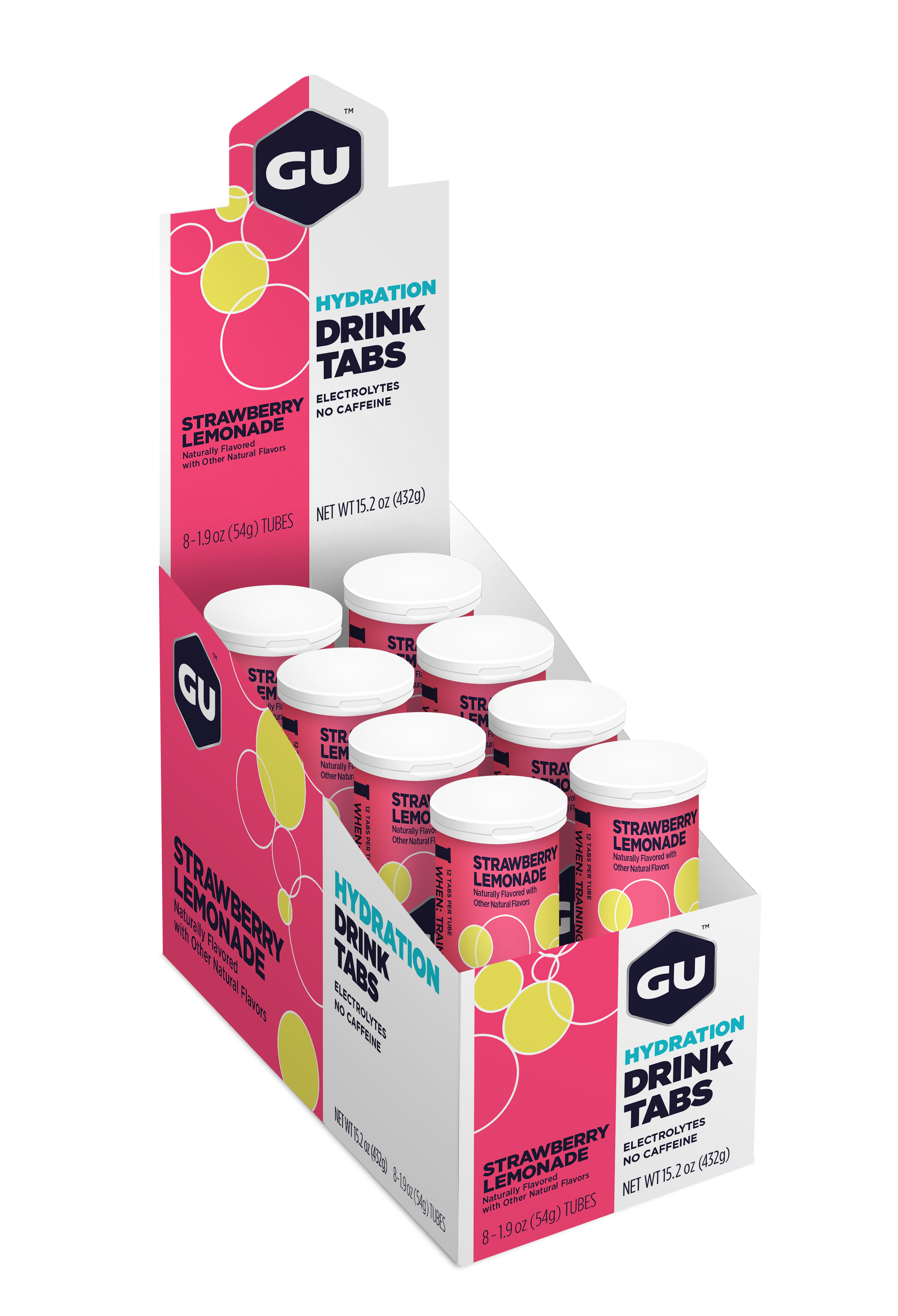 GU Energy Elektrolyttabs Strawberry Lemonade 56g. DATOVARE