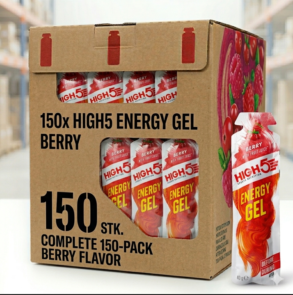 High5 Energigel Berry 150 stk 40 g DATOVARE kasse