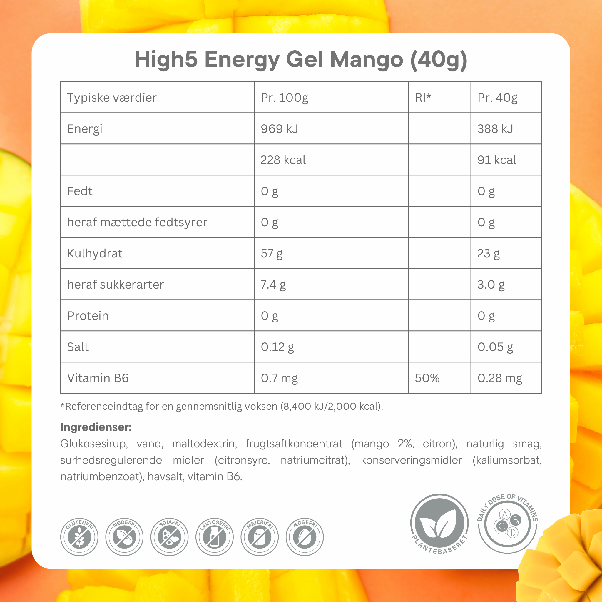 High5 Energigel Blackcurrant 1. stk. 40 g DATOVARE