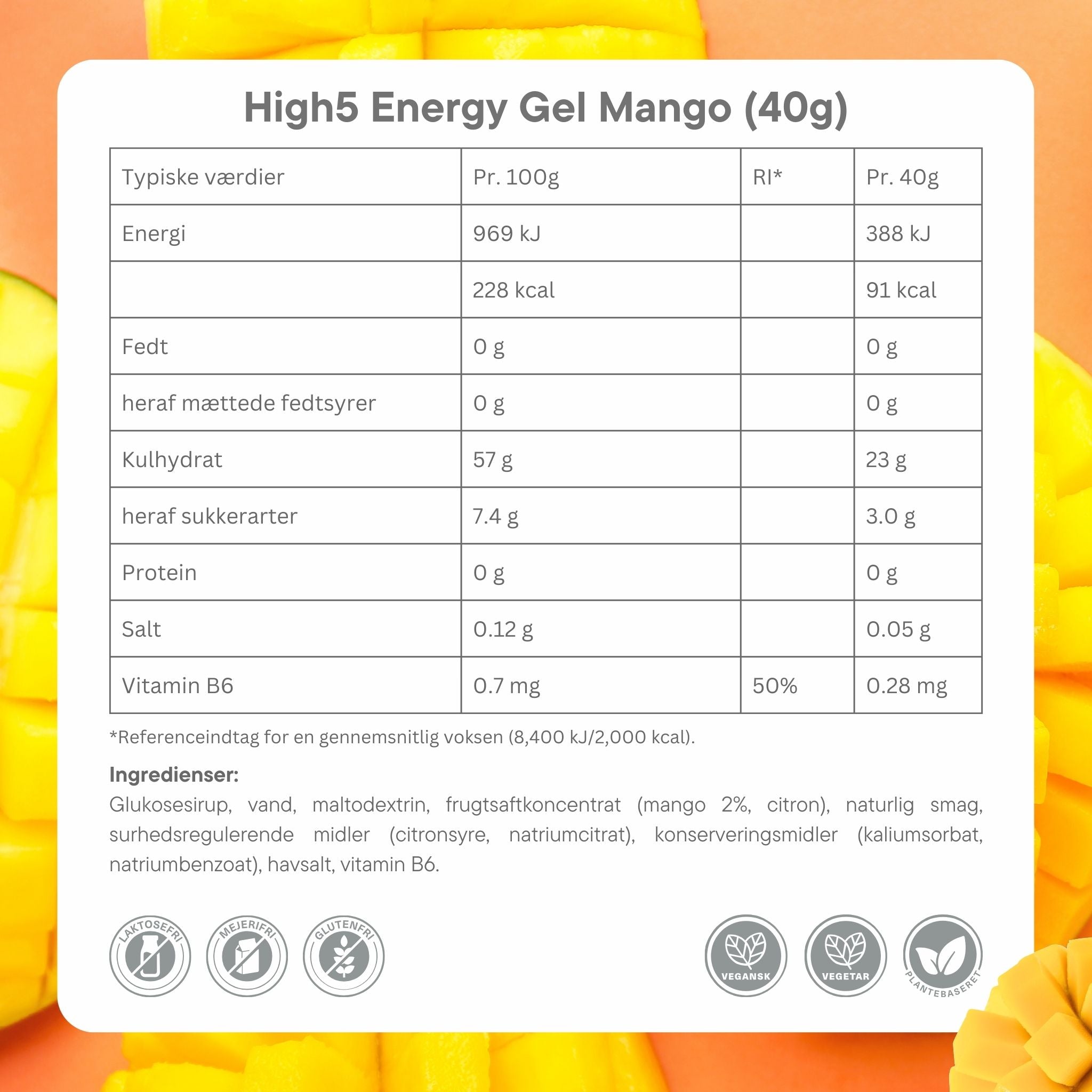 High5 Energigel Mango 40 g