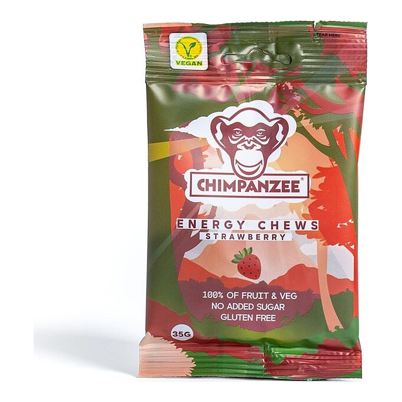 Chimpanzee Energy Chews Strawberry 35 g (20 stk.)