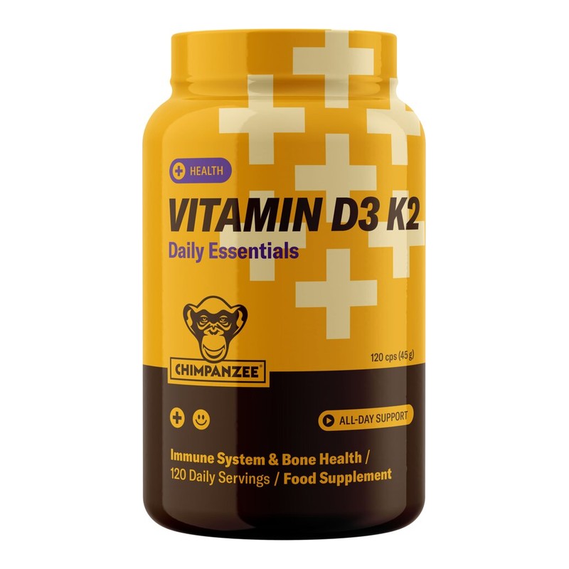 Chimpanzee Vitamin D3+K2 (120 kapsler)