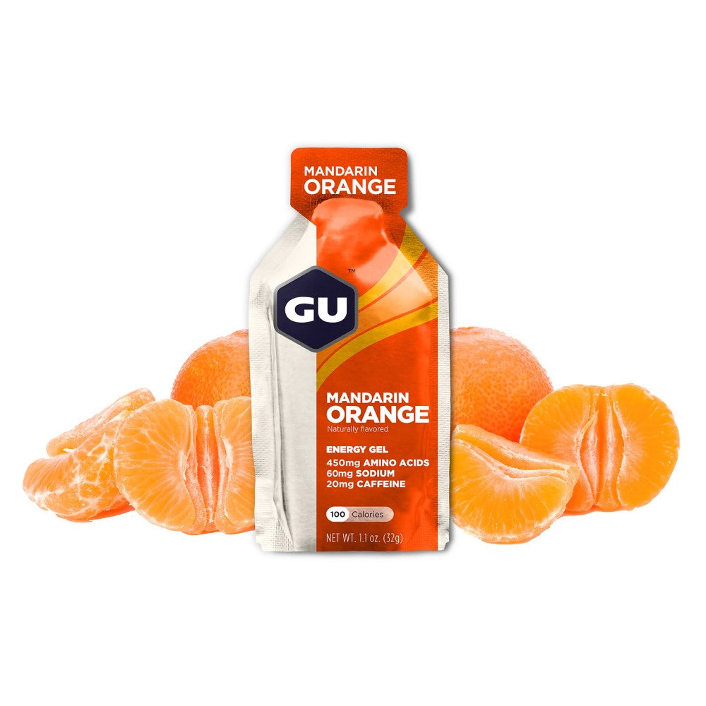 GU Energy Energigel Mandarin Orange med koffein (24 x 32g) 12 stk. MASTER