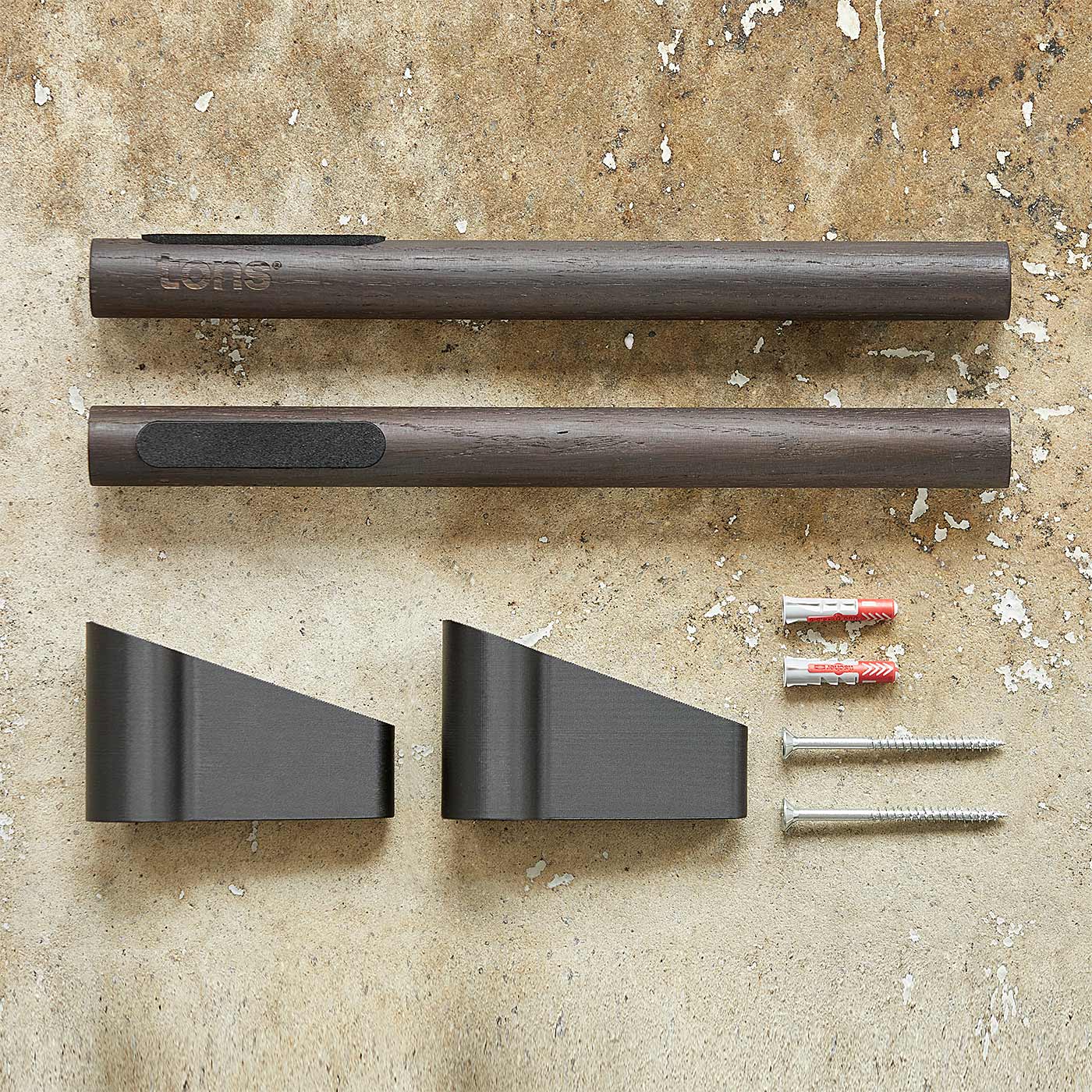 Tons Studio Wall Mount Matt Black (32cm)
